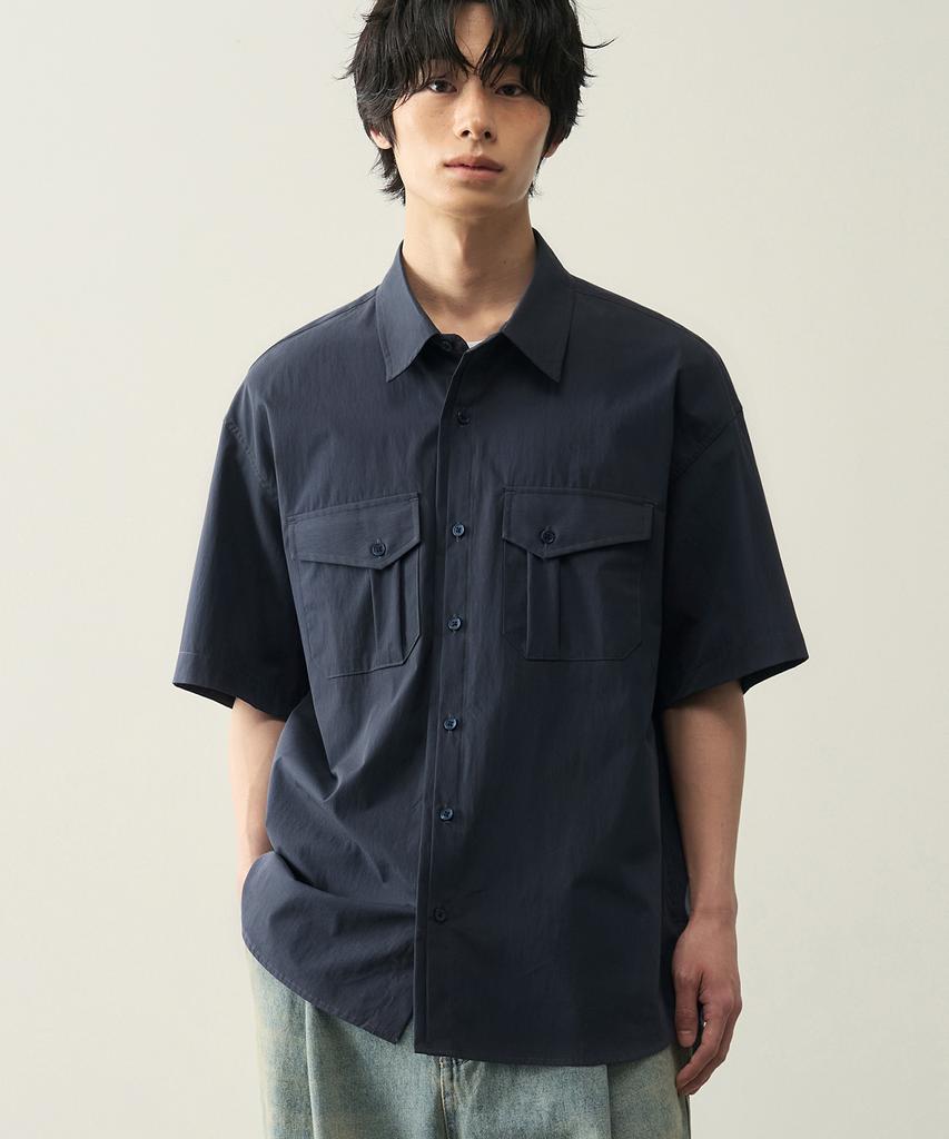 ROTEMBER Sierra Western Pocket Half Shirt [Navy]
