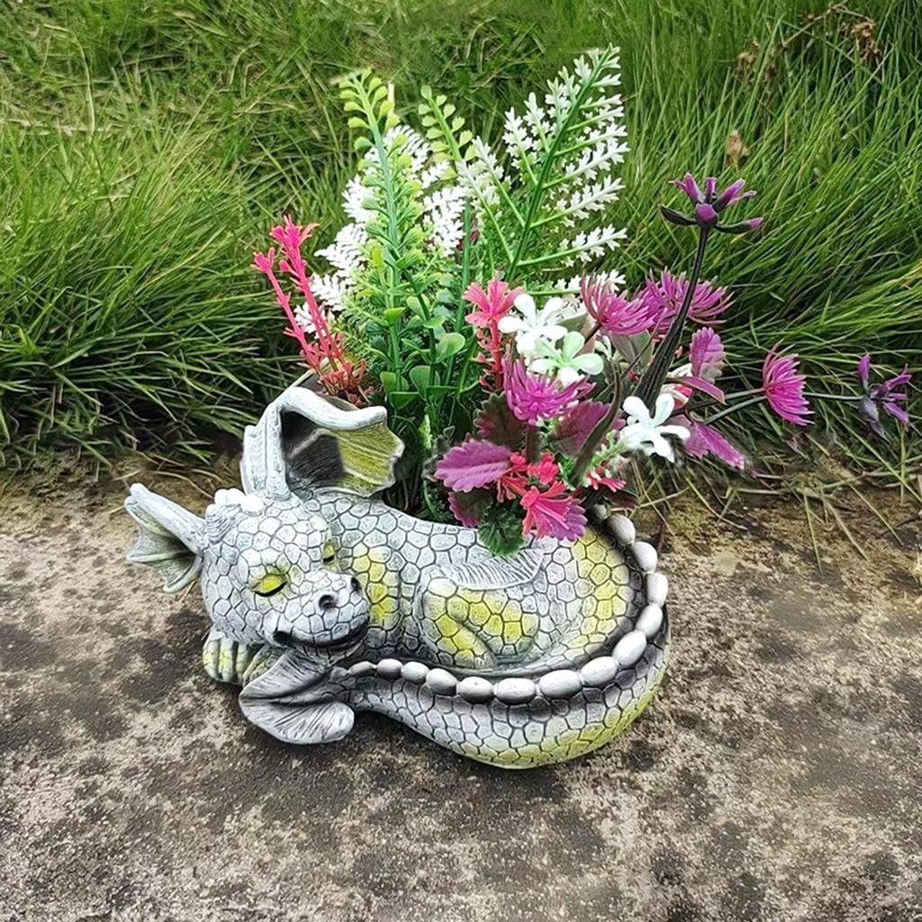 Уличное украшение Украшение из смолы Резьба Домашнее садоводство Ремесла Цветочный горшок