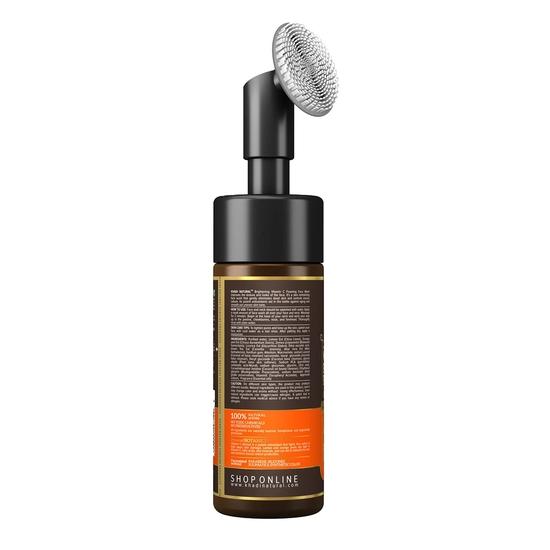 KHADI NATURAL Vitamin C Foaming Face Wash with In- Built Face Brush | Face Wash for Glowing Skin | Powered Botanics| 150 Ml