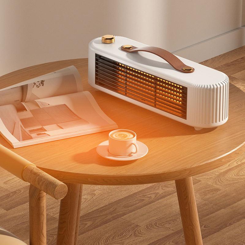 Мини бесшумный портативный настольный бытовой энергосберегающий PTC керамический космический воздуходувка горячего и теплого воздуха с ручкой для офиса и дома