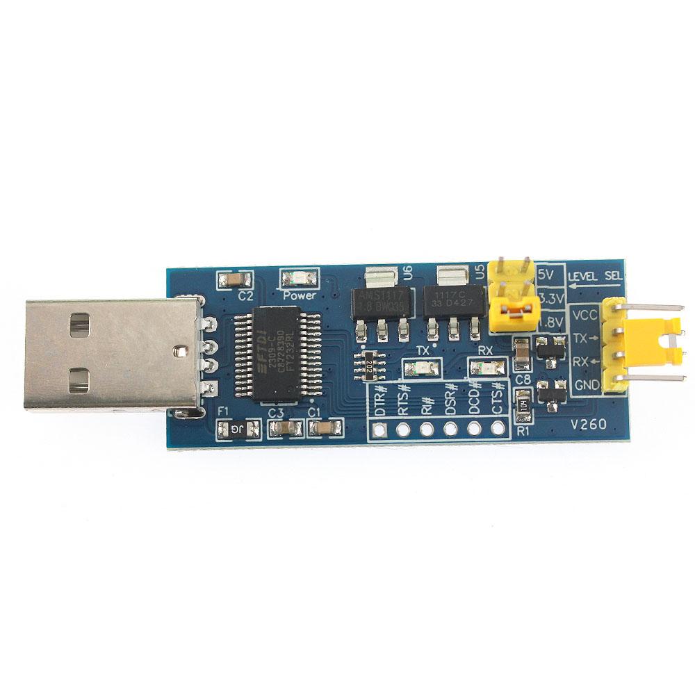 FT232RL Serial Port Module USB To TTL Converter 5V / 3.3V / 1.8V Level Download Program Line Serial Interface Module FT232