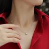 Moissanite Dia 6.5mm 0.5-5CT Woman Pendant Sier Necklace For Women Chains Party Bridal Fine Jewelry 925sterling Silver Necklace