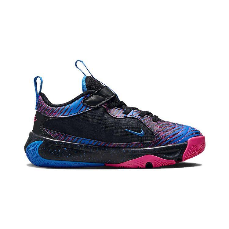 Nike Freak 5 Износостойкие Низкие Детские Баскетбольные Кроссовки Черно-Сине-Розовые Детские FB8980-400