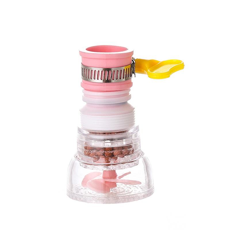 Вращающийся на 360 градусов универсальный смеситель для душа с защитой от брызг, удлиненная насадка, фильтр, экономящий воду баблер