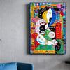 Граффити Уличное искусство Пабло Пикассо Стиль Холст Масло Картина Печать и Настенное Искусство Современная Гостиная Домашний Декор Картины Без Рамы