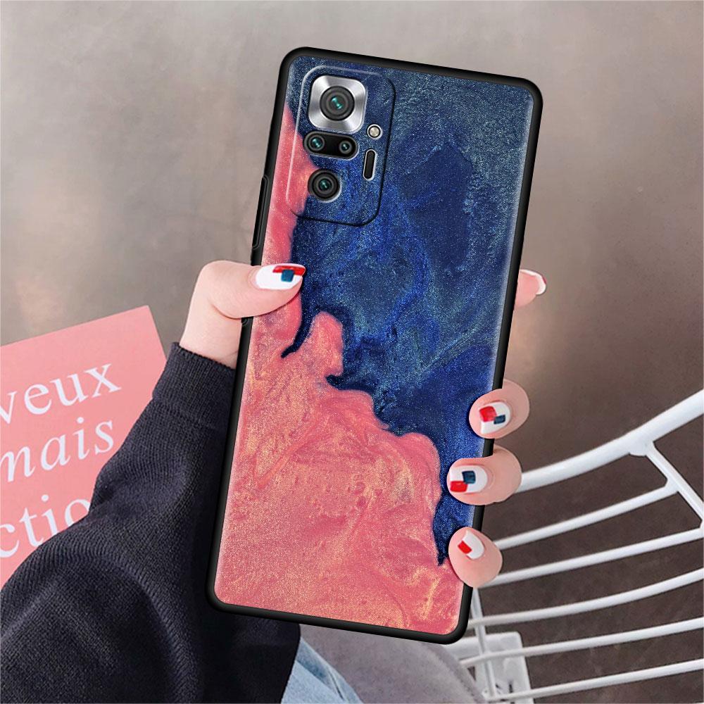 Чехол для Xiaomi Redmi Note 10 9 11 Pro Мягкий чехол для телефона 10S 9S K40 8 9A 9C 9T 7 10C 8T Силиконовый чехол Мрамор Искусство Эстетика Capa