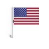 Drapeau - États-Unis - 10 Pièces - 14 X 21 Cm - Polyester - Mât En Plastique