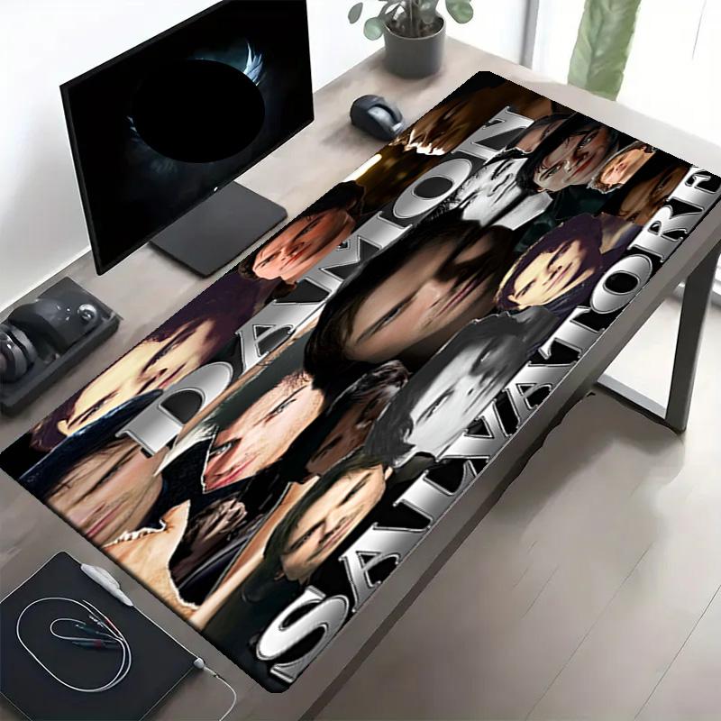 Damon Salvatore Print Mouse Pad, Anti‑Slip Desktop keyboard Mat, for PC Laptop Gaming Working Daily Use, Cool Festival Surprise Gift