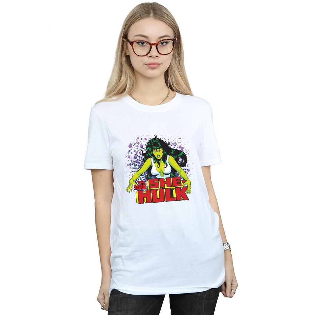 Marvel Womens/Ladies The Savage She-Hulk Cotton Boyfriend T-Shirt