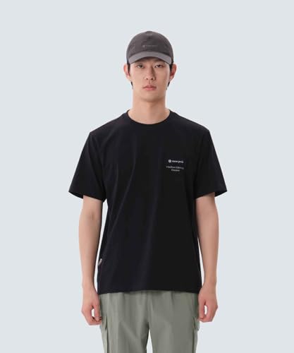 Snow Peak Aerocool W Patch Short Sleeve T-Shirt, XL, Black