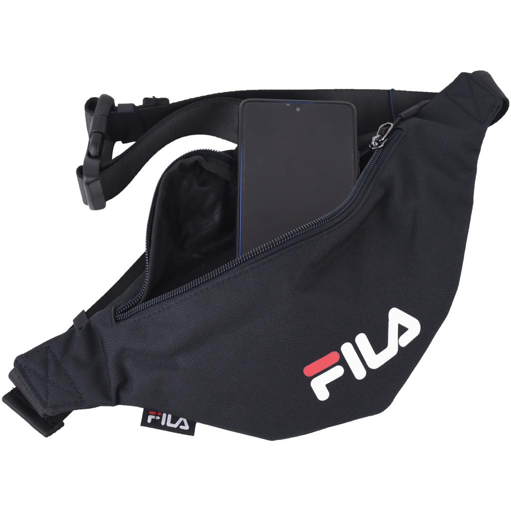 Fila Barinas Slim Classic Waist Bag, Unisex Black Sachet