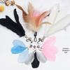 Feather Cat Teaser Wand Replacement Head & DIY Accessories with Bell