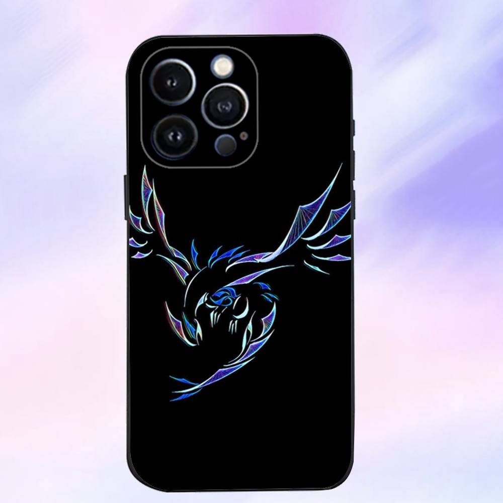 Game Blue-Eyes White D-Dragon Phone Case For iPhone 16,15,14,13,12,11 Plus,Pro Max,XS,X,XR,SE,Mini,8,7,Soft Silicone Black Cover
