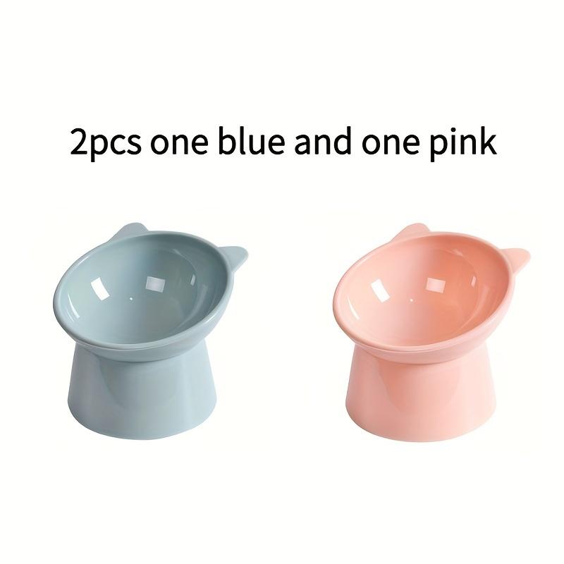 Модернизированная миска для кошек, наклонная кормушка для домашних животных с защитой от проливания и наклонной защитой шеи для кошек и собак