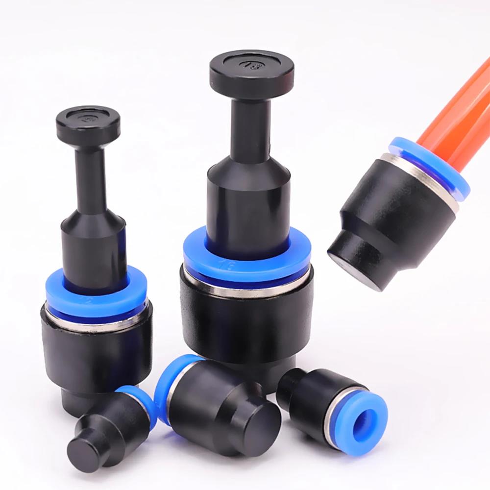 10PCS Pneumatic Plug PP-4 6 8 10 12 14 16mm PPF Cap Hose Tube Push In Connector Air Pipe Blind End Fitting Water Plumbing Ventilation Valves 4