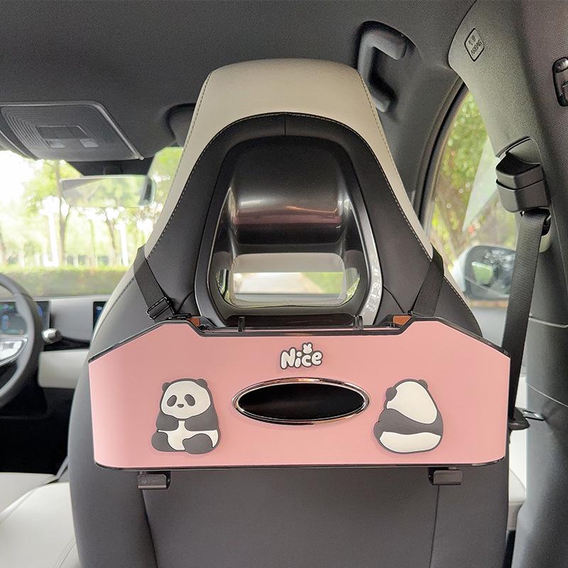 Органайзер на спинку сиденья автомобиля с держателем для салфеток и подстаканником - Многофункциональный органайзер