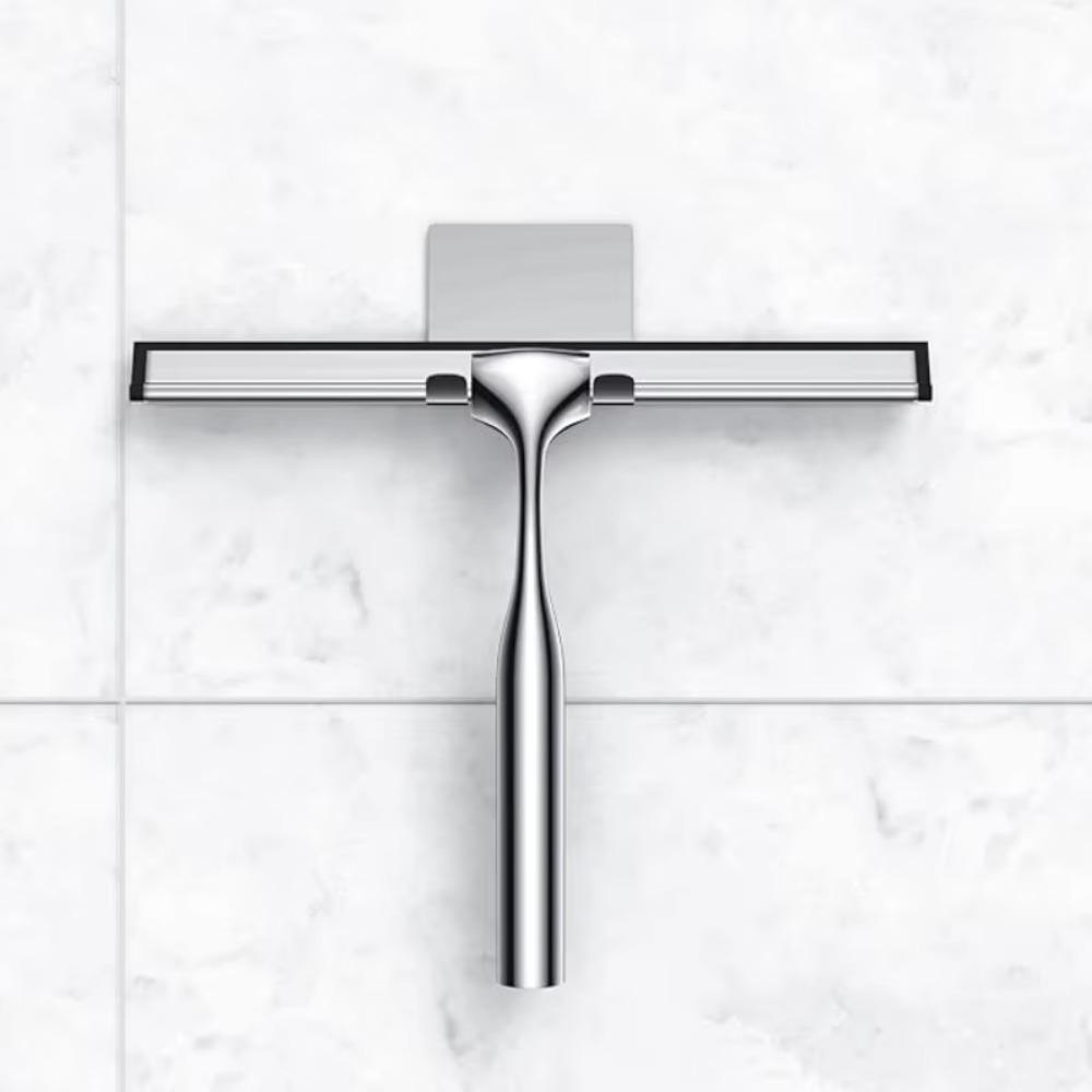 Non-slip Handle T Shape Glass Wiper with Hook Windshield Scraper Shower Squeegee  Cleaning Tool