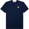 CDG Play T Shirt Men's Marine Blue AX-T216-051-2