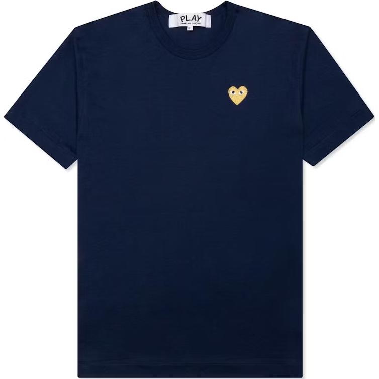 CDG Play T Shirt Men's Marine Blue AX-T216-051-2
