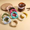 Acrylic Geometric Chunky Bangles Colorful Wristband New Charm Bracelet Women
