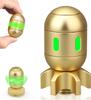 Dilabnda Металлический спиннер-фиджет в виде атомной бомбы, Крутая светящаяся игрушка-кубик 2 в 1 для пальцев, Сенсорный гироскоп-спиннер для пальцев, Подарки