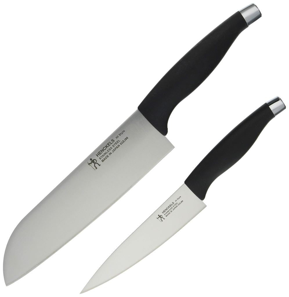 Zwilling Henckels Japan Style Santoku Petty 2pcs Set Black Made In Small Sword Knife Set Stainless Steel Gift Dishwasher Safe Made In Seki Gifu