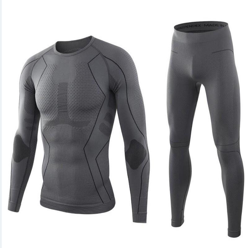 Outdoor Tactical Thermal Base Layer Set Cycling Skiing Hiking Running Men