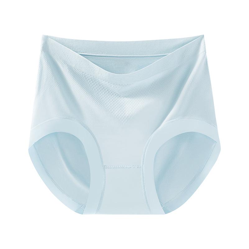 Нижнее белье 7A антибактериальное бесшовное женское нижнее белье, приятное для кожи, мягкое, однотонное, облегающее бедра, треугольные трусики