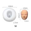 Q Version Clay Head Sculpey 3D Facial Mould Doll Modification Accessories Baby Face Silicone Molds