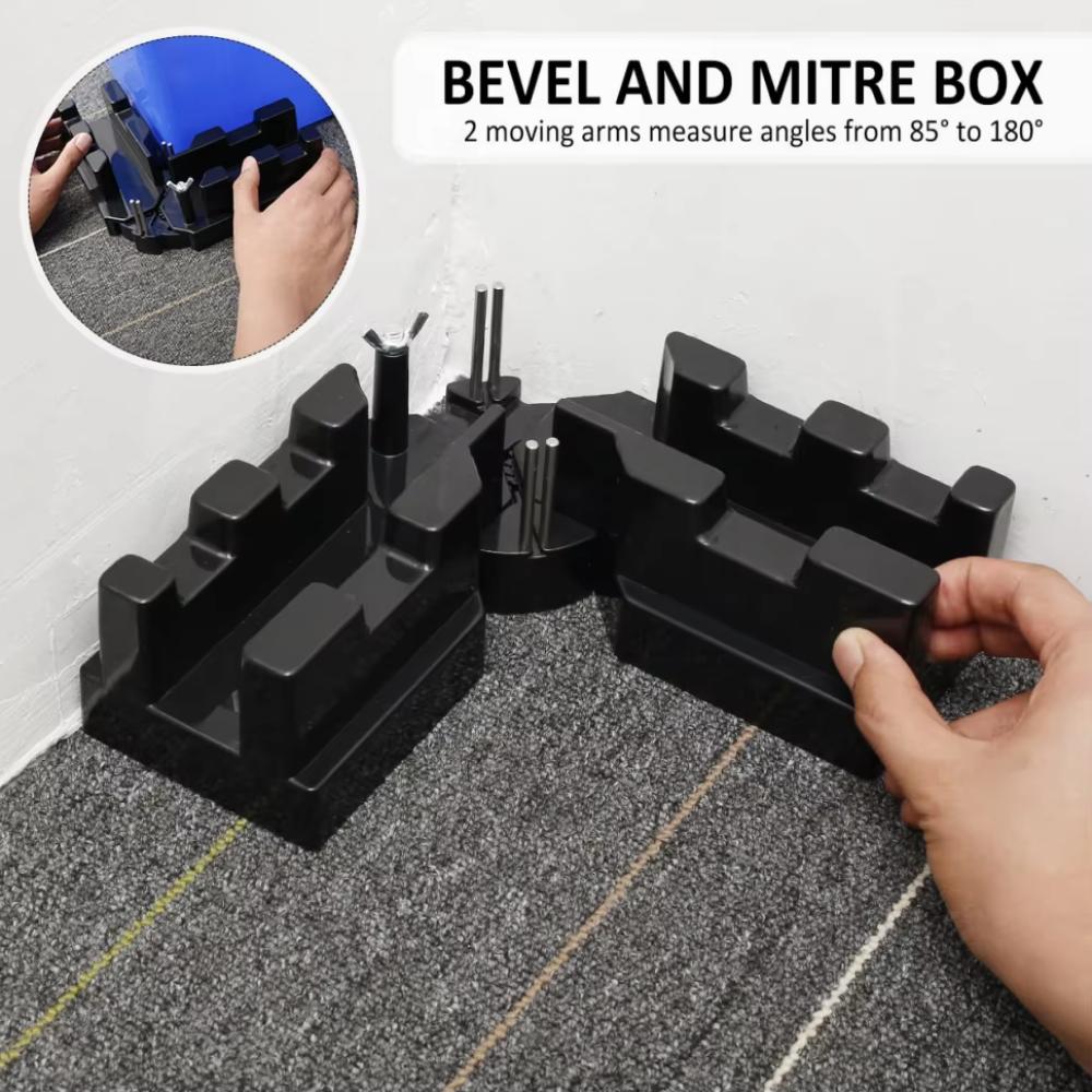 Plastic Woodworking Diagonal Junction Box Black Bevel Gauge and Mitre Box for DIY