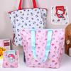 Cute Cartoon Kt Cat Storage Bag Lovely Foldable Print Shoulder Bag Handbag Creative Nylon Shopping Bag For Women Gifts