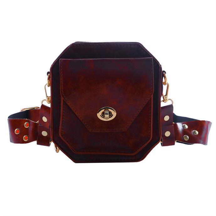 Женская поясная сумка из искусственной кожи, маленькая квадратная набедренная сумка, многофункциональная сумка для телефона на ножках, крестообразная, для улицы