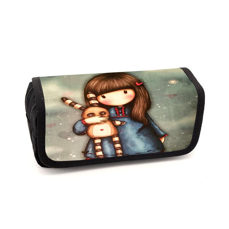 Gorjuss santoro peripheral animation backpack men and women pencil bag meal bag satchel