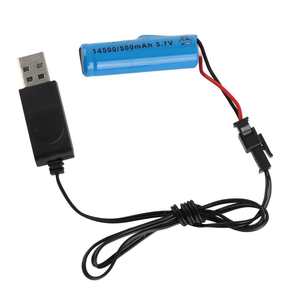 3.7V 500mAh литиевая батарея имитация RC лодка игрушки батарея USB кабель для зарядки аксессуары RC лодка