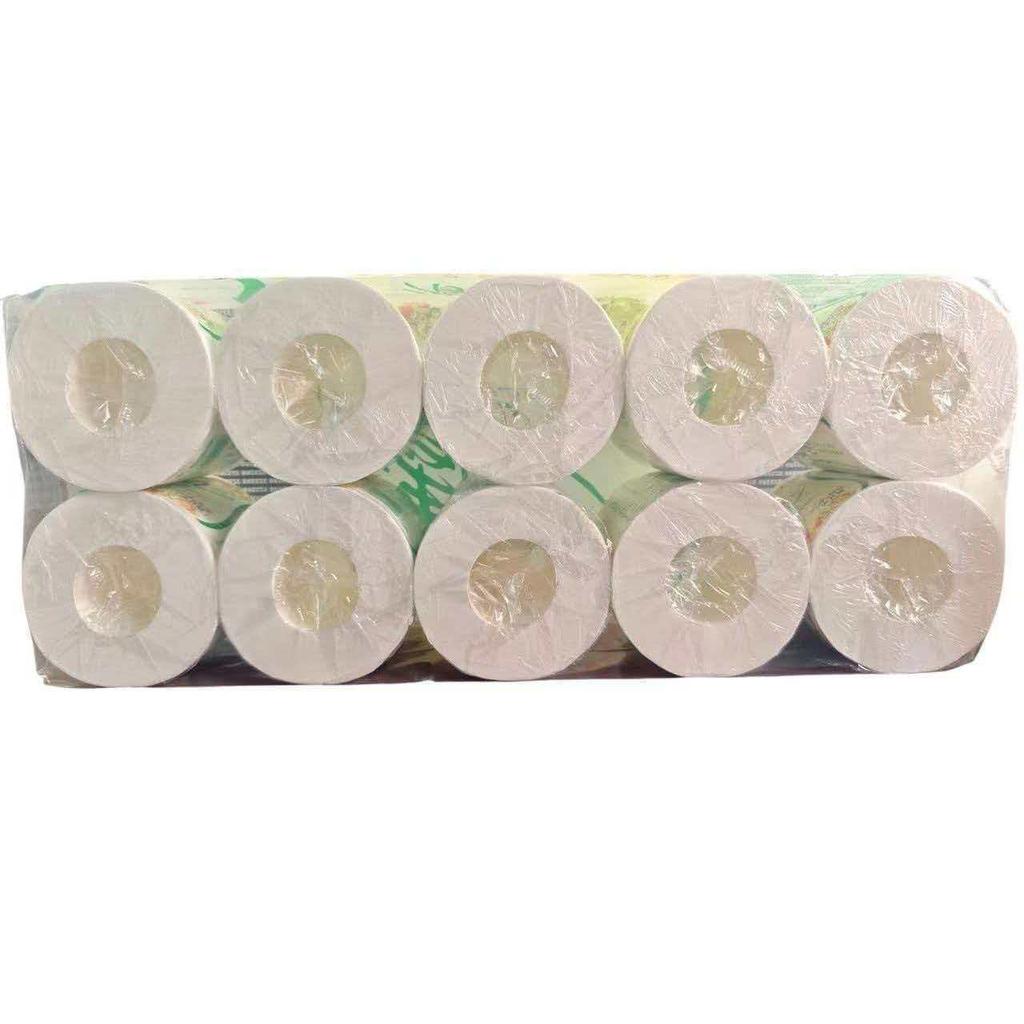 Мягкий ветерок Без втулки 4-слойная туалетная бумага, 190 листов в рулоне, Упаковка 10 рулонов, Ультрамягкие бытовые салфетки для лица