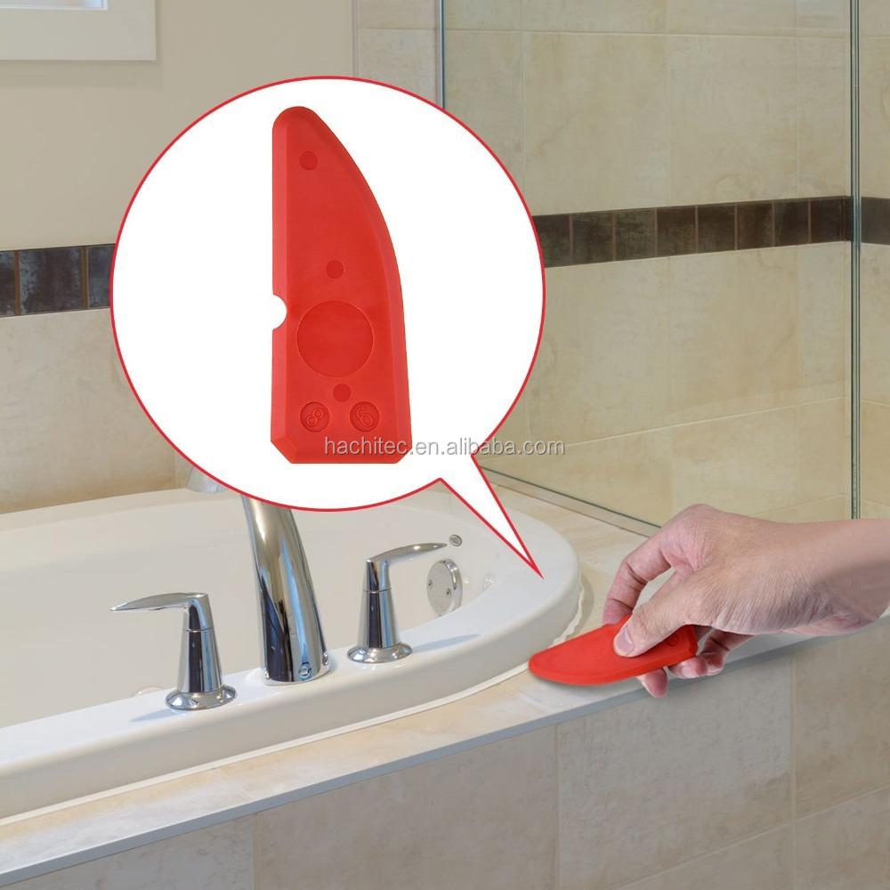 12 Pieces Caulking Tool Kit Silicone Sealant Finishing Tool Grout Scraper Caulk Remover Nozzle Caulk Caps