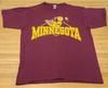 Винтажная футболка Minnesota Golden Gophers Размер L Красная Однострочный шов Сделано в США