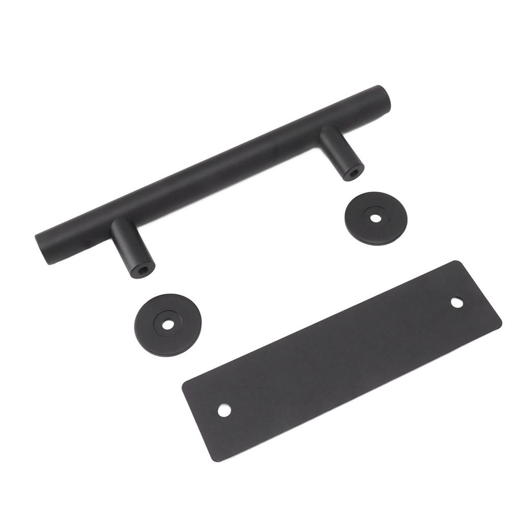 Скользящая ручка для амбарной двери Черная углеродистая сталь Ручка для амбарной двери для шкафов