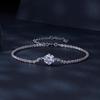 BAMOER D Color VVS1 EX 1CT Moissanite Bracelet for Women Christmas Gift 925 Sterling Silver Shining Fine Jewelry