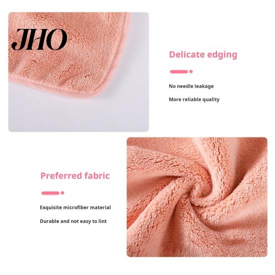 Bathroom Hand Towel Coral Fleece Solid Color Design Bow Decoration Quick Dry Absorbent Reduce Water Stains Keep Hands Clean Reusable Hanging