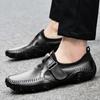 Fashion Fashionable New Men Outdoor Breathable Anti Slip Driving Shoes Hand Sewn Men Spring Comfortable Soft Soled Lightweight Bean Shoe