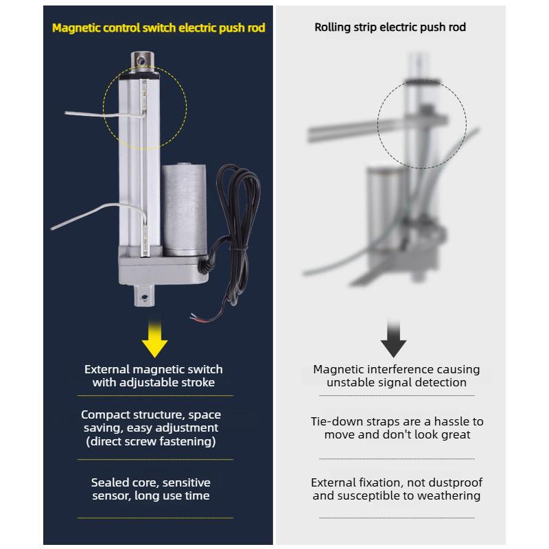 Electric Linear Actuator Motor External Magnetic Induction Signal Feedback Electric Push Rod Micro Electric Telescopic Rod