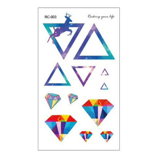 Водонепроницаемые цветные наклейки-татуировки для всех возрастов