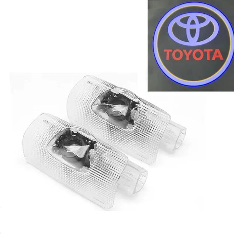 2/4Pcs Led Car Door logo Welcome Light Accessories Toyota Camry Highlander Land Cruiser Avalon Prado Rav4 Reiz Crown CHR Prius ILPUK1