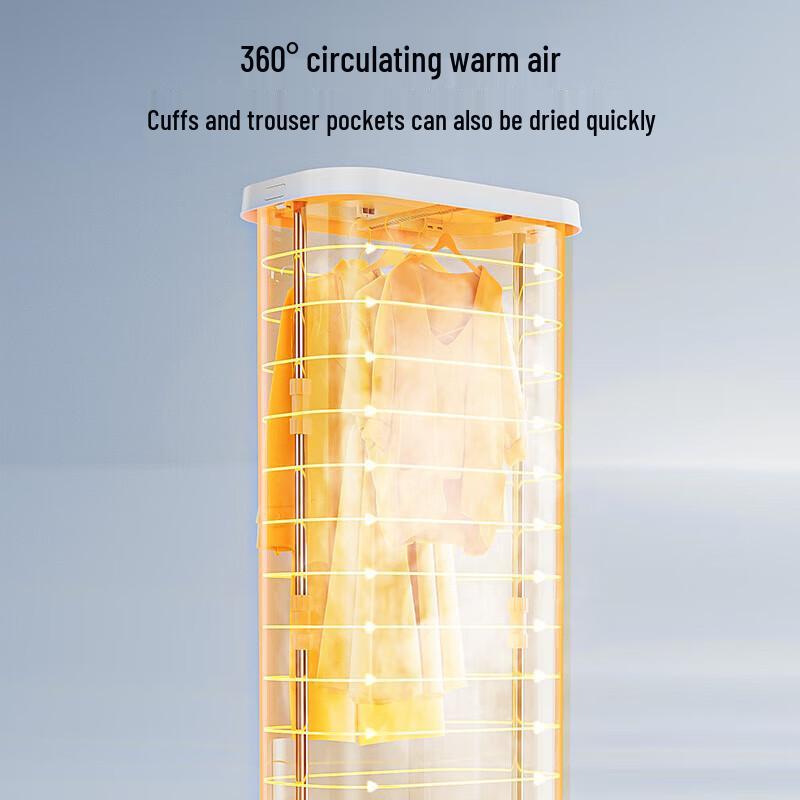 Midea Compact Foldable Clothes Dryer - Portable, Variable Frequency Air Dryer HBGD10M1