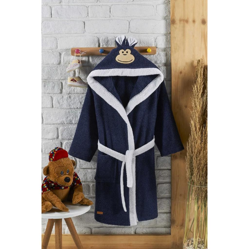Детский халат с капюшоном, 100% хлопок, водопоглощающий, для маленьких девочек и мальчиков, енот