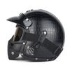 Helmet Helmet Leather Helmet 3/4 Half Helmet Big Turtle King Pedal Helmet Motorcycle DOT Riding Helmet Electric Rider