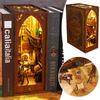Наборы для сборки 3D-ниш для книг своими руками с теплым светом, многофункциональная модель-декор для книжной полки