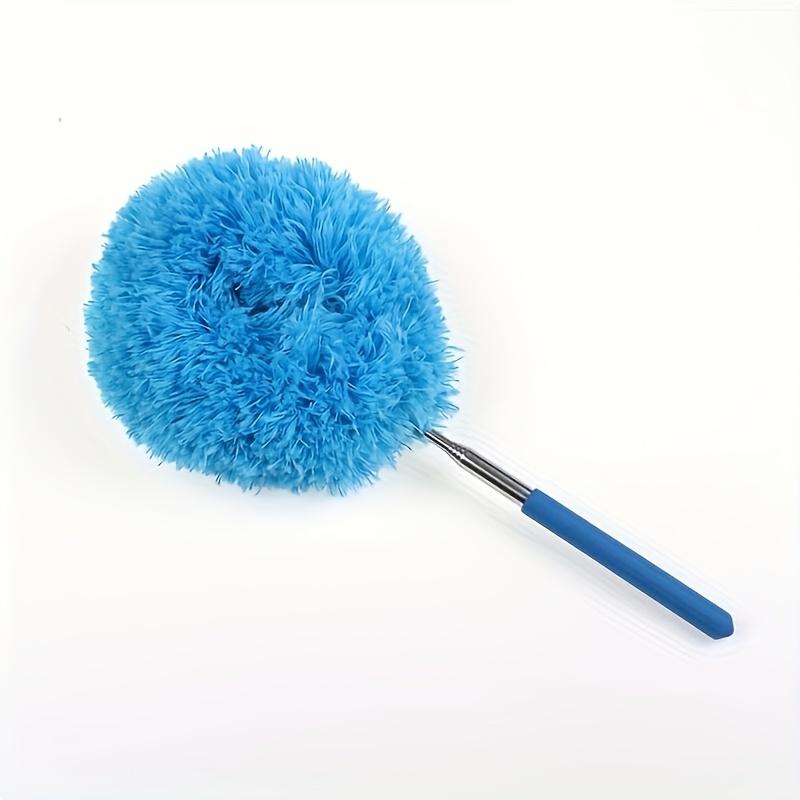 Ceiling Fan Dust Collector with Retractable High Reach -Slip Lock Detachable Brush Heads Feather Duster Attachment Machine Washable Free Operation