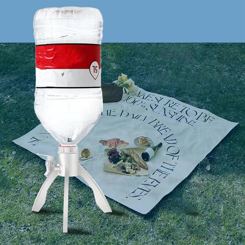 Стойка для бутилированной воды Перевернутая подставка для бутилированной воды Треугольный кронштейн Подставка-штатив для минеральной воды с краном Кувшин для воды для питья